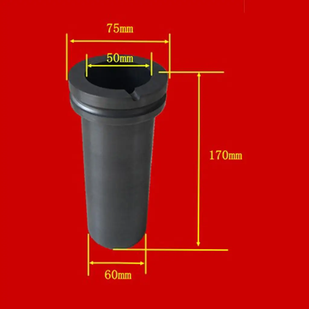 1kg 2kg 3kg Clay Graphite Foundry Crucible Melting Furnace Refining Gold Silver