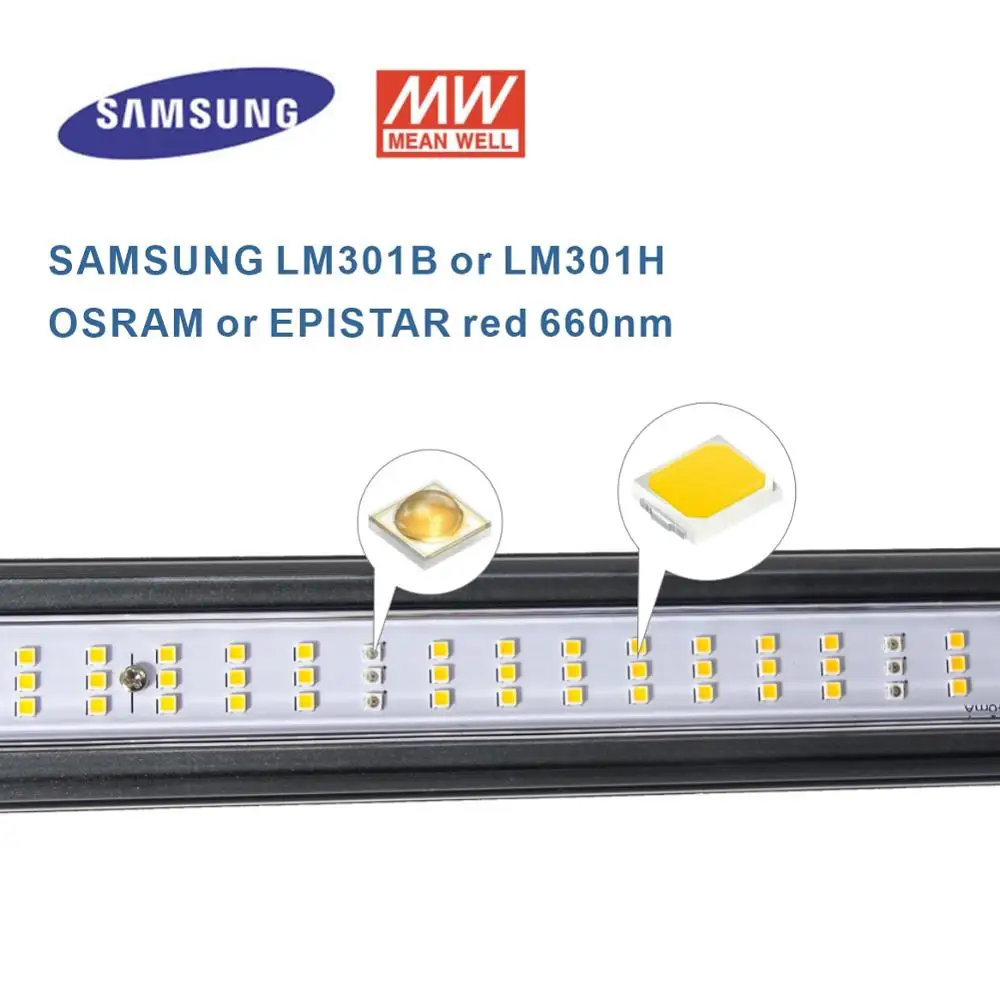 Квантовая Светодиодная лампа полного спектра для выращивания растений lm301b samsung 60