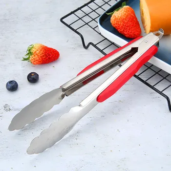 

Silicone BBQ Grilling Tong Salad Bread Serving Tong Non-Stick Kitchen Barbecue Grilling Cooking Tong with Joint Lock Set