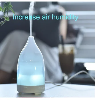 

KBAYBO USB air diffuser aroma essential oil ultrasonic diffuser 7 color LED light selection mini air humidifier for car for