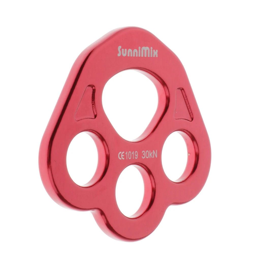 2 Pieces Aluminum Alloy Rigging Plate Carabiner Mountaineering Rock Climbing