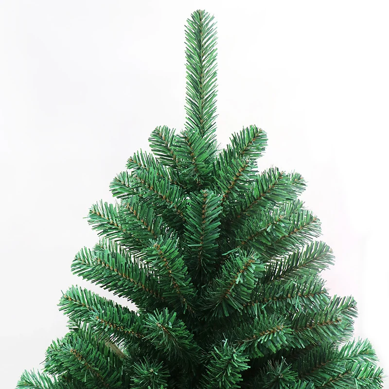 Шифрование сосновые иглы из ПВХ Зеленая елка искусственная Рождественская елка украшения Санта-Дерево Статуэтка вечерние украшения подарок