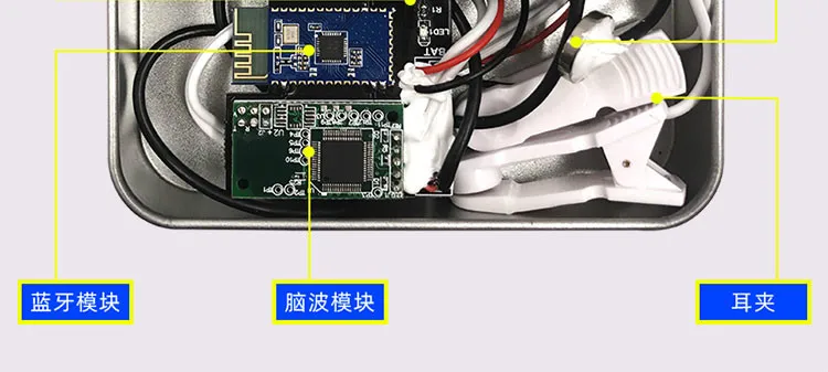 TGAM Bluetooth ЭЭГ модуль EEG электроэнцефалограф биообратной связи обнаружения мозговой волны DIY Электронные разработки дизайн комплект
