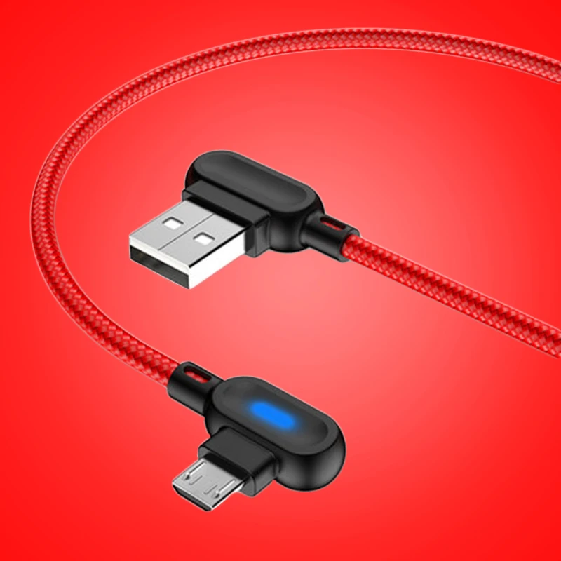 Новый Универсальный зарядный кабель L-образной формы Micro USB Type-C для Xiaomi 5 Samsung S7 Pin