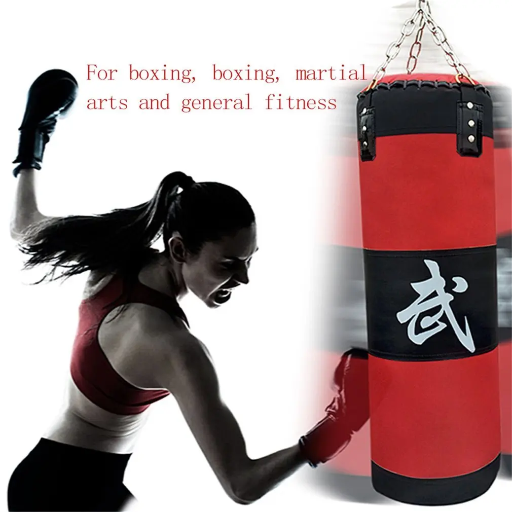 70cm Boxing Punching Bag Boxing Sandbags Striking Drop Hollow Empty Sand Bag Punch Target Training Fitness MMA Hook Hanging Kick