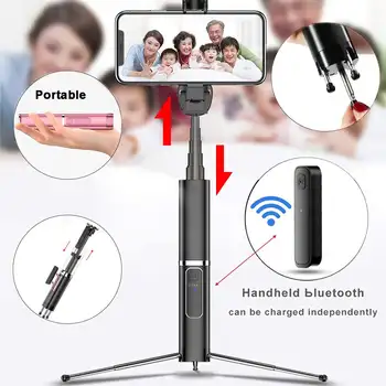 Extendable bluetooth Tripod Selfie Stick 6 in 1 USB Remote Portable Handheld Integrated Phone Holder For iPhone Huawei Android
Extendable bluetooth Tripod Selfie Stick 6 in 1 USB Remote Portable Handheld Integrated Phone Holder For iPhone Huawei Android