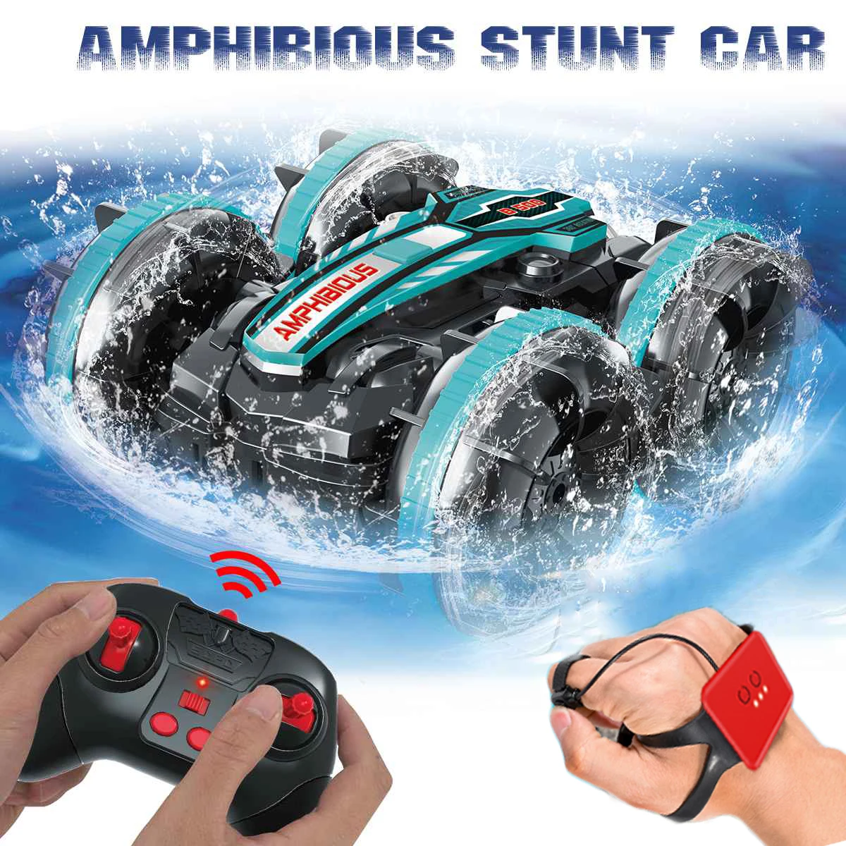 4Wd RC Car Toys Amphibious Vehicle Boat Remote Control Drift Cars RC Gesture Controlled Stunt Car Toy For Kids Adults Children 1