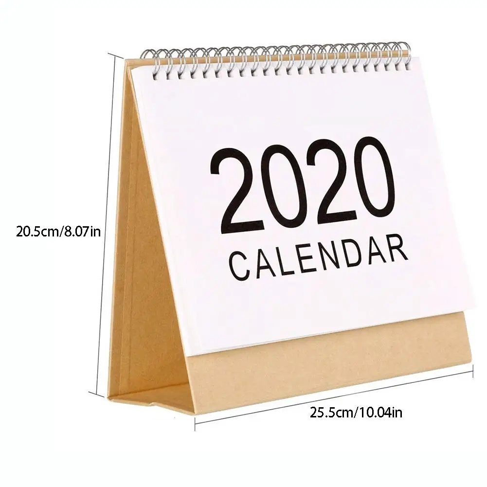 Новый 2020 свежий стиль Настольный календарь-Топ Флип календарь домашний офис двойной ежедневный планировщик стол планировщик годовой