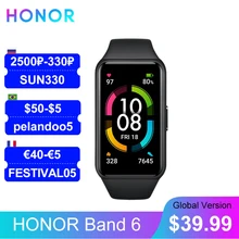 

HONOR Band 6 Global Version SpO2 Heart Rate Monitor Watch Smartwatch Blood Oxygen Fitness Smart Bracelet Waterproof Wristbands