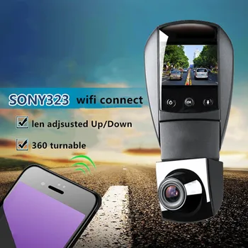 

FHD 1080P car cameras 360 degree adjustable lens build in wifi car recorder car DVR