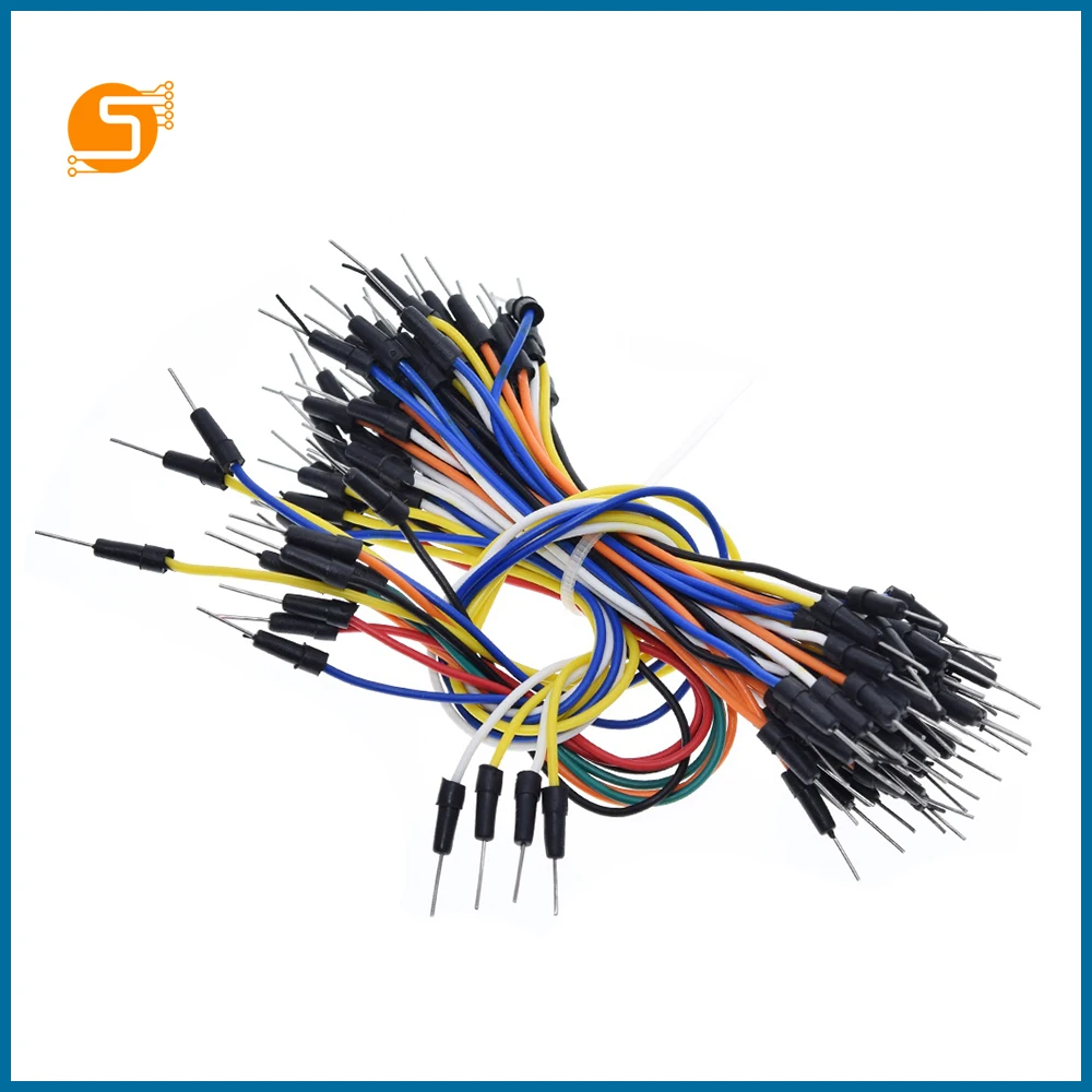S Робот 65 шт. прыжок провода кабель мужчин и мужчин Перемычка провода для Arduino Макет EC9