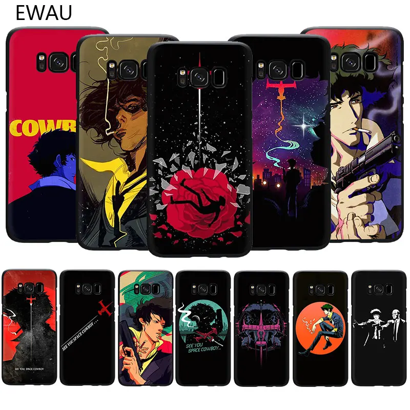 

EWAU Cowboy Bebop Anime Soft TPU phone cover case for Samsung Galaxy S6 S7 Edge S8 S9 S10 Plus Note 10 8 9 M10 20 30 40