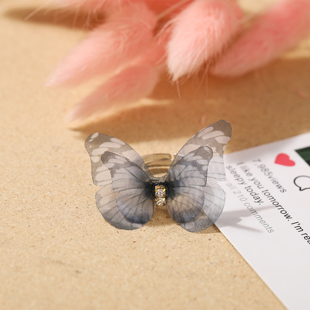 New Super Butterfly Rings Individual Character Is Popular Open Index Finger Rings For Women Jewelry Gift