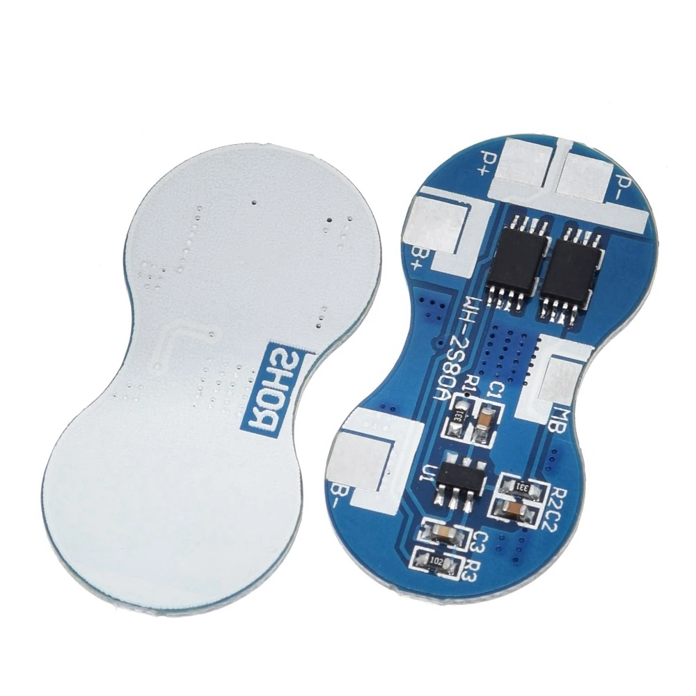 10PCS//LOT 2S Li-ion 18650 Lithium Battery Charger Protection Board 7.4V Overcurrent Overcharge//Overdischarge Protection 4A