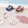 1Set Miniature Items Mini Poker Playing Cards Toys Pretend Play Poker for Barbie House 1/12 Dollhouse Decor Accessories Children 2