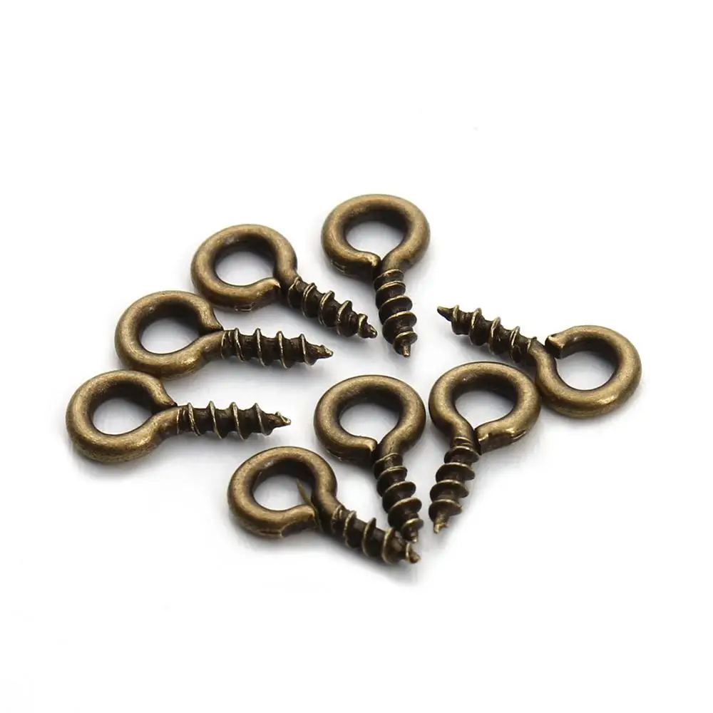 LOT 30 JEWELRY PLASTIC SCREW CLASPS MIXED COLOR