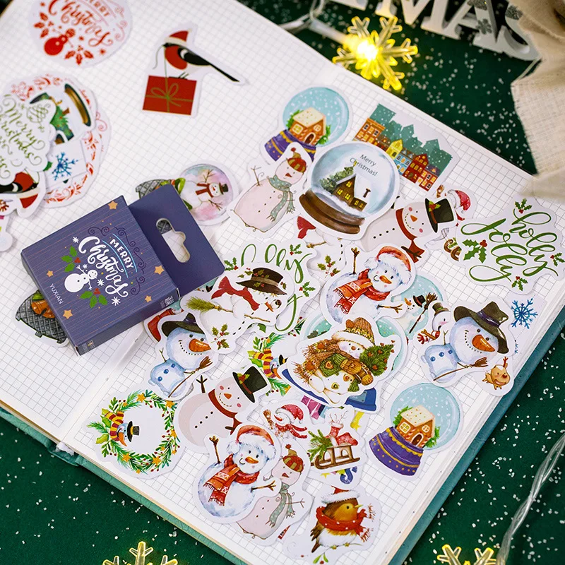 1 комплект/1 лот Kawaii канцелярские наклейки Рождественские поздравления декоративные мобильные наклейки Скрапбукинг DIY ремесленные наклейки
