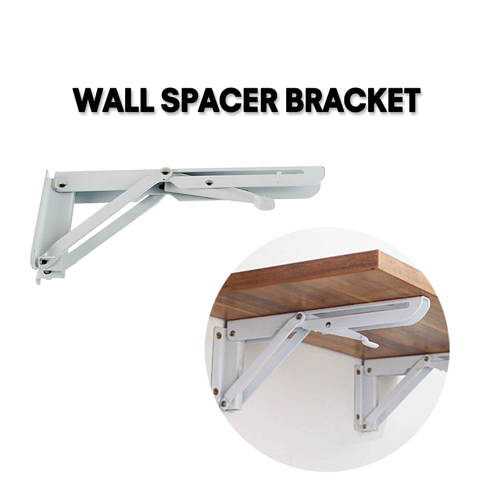 

Hot Folding Bracket Triangle Wall Shelf 90 Degree Telescopic Foldable Desk Rack Hardware Accessories