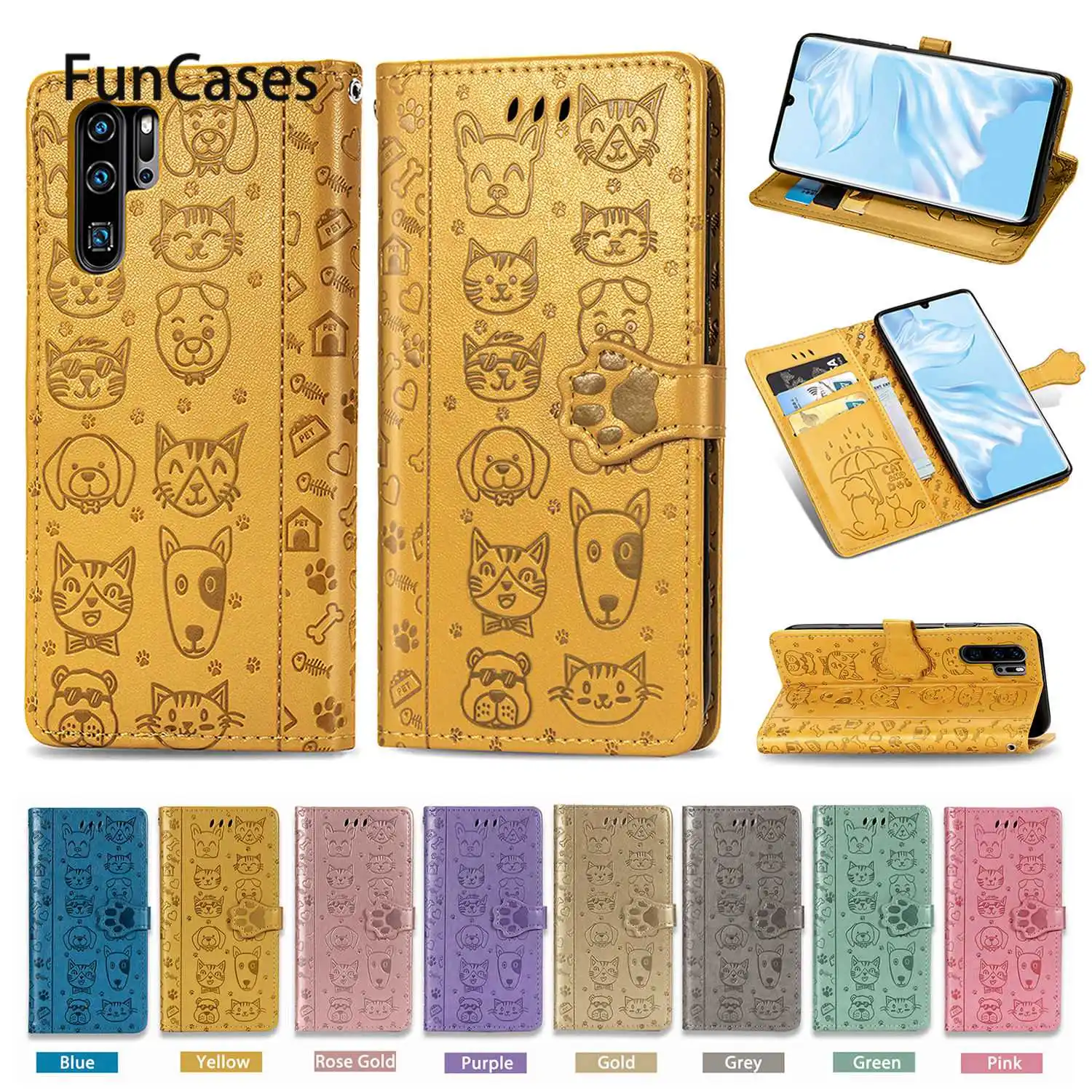 Lovely Flip Wallet Case Book For para Huawei P30 Exotic Cellular Back Covers sFor Protector capa Pro Lite Pouch | Мобильные телефоны
