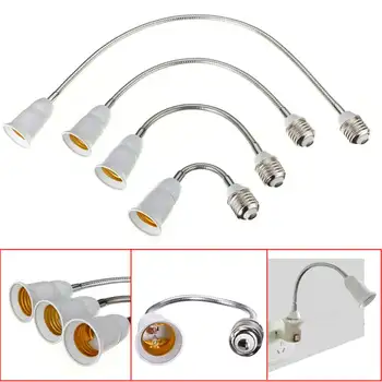

20/30/40/60cm E27 To E27 Length Flexible Extend Extension LED Light Bulb Lamp Holder Screw Socket Adapter Connecter Converter