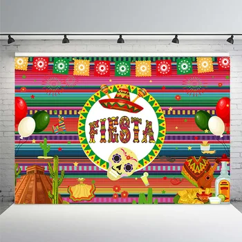 

Mexico Theme Backdrop Fiesta Alpaca and Cactus Colorful Photo Booth Backdrop Birthday Party Banner Photography Backdrop