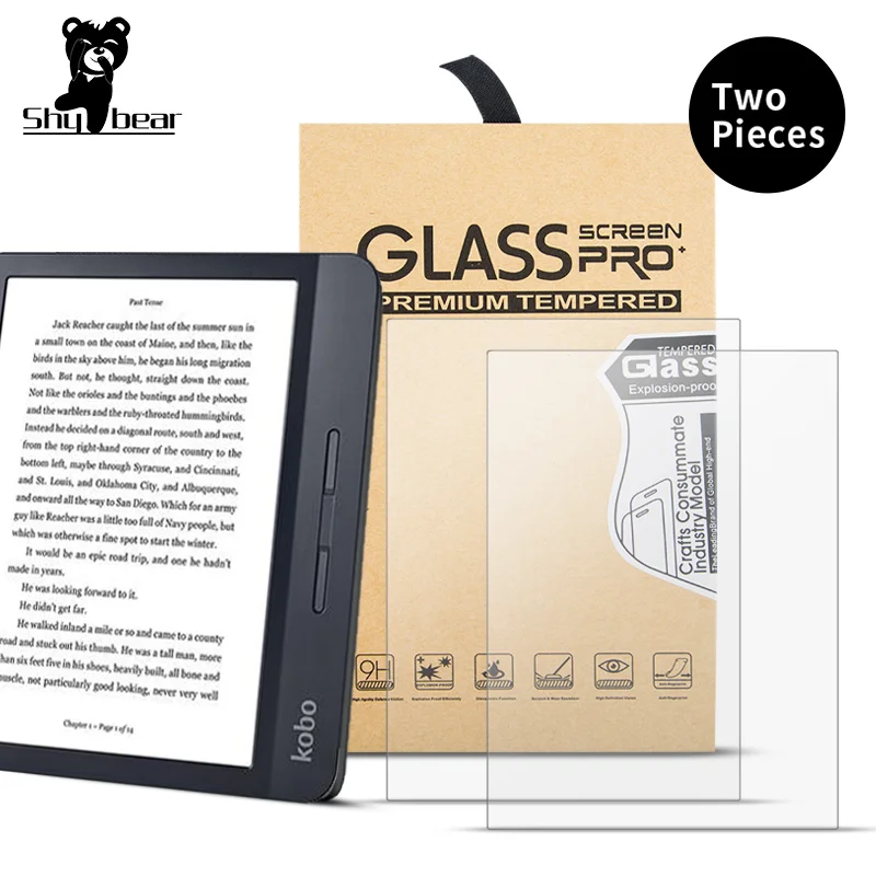 Защитное стекло закаленное для Kobo Libra H2O 7 дюймов 2 шт./лот|Защитные экраны