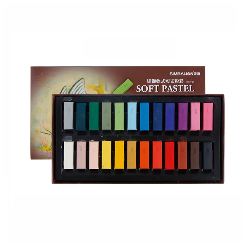 

Taiwan Lions Pastel Painted 24 Color Short Support Soft Pastel se fen bang jolimenage bang