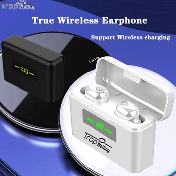 

Trop Weiling New Portable Wireless Headphones Tws Bluetooth 5.0 Earphones 3D Stere Sport Headset with Mic Charging Box for Music