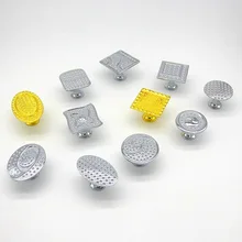 Металлическая ручка из цинкового сплава с одним отверстием и стразами, аксессуары для ящиков, дверная ручка для шкафа, добро пожаловать на заказ