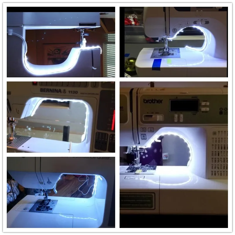 Sewing Machine LED Light Strip Light Kit 11.8inch DC5V Flexible USB Sewing Light 30cm Industrial Machine Working LED Lights