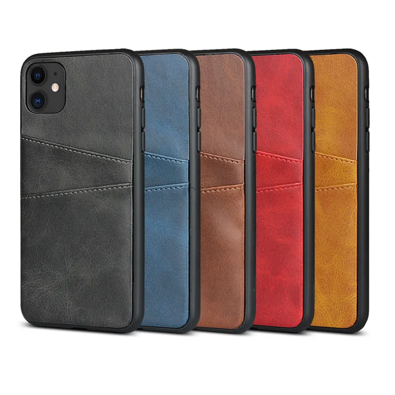 

Luxury Leather Solid Color With Card Pocket For Xiaomi Redmi Note Mi 7 8 9 Pro Lite Hard Back Protect Cover For Xiaomi Redmi K20