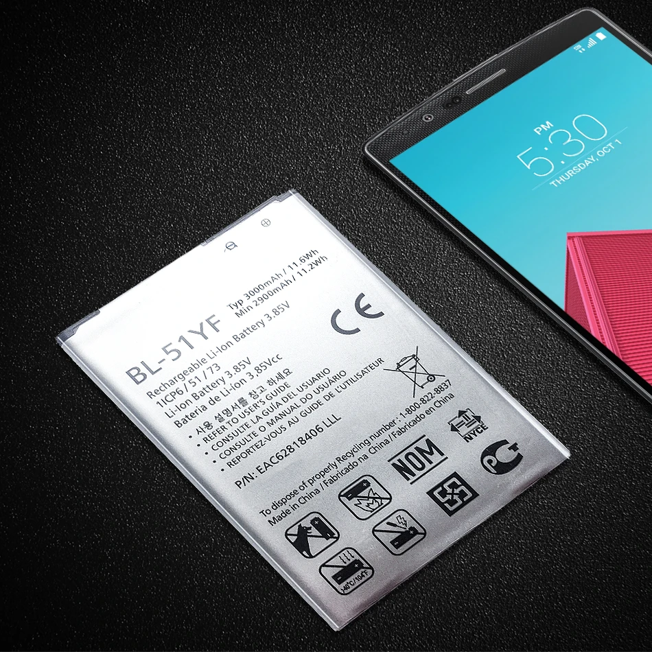 Сменный аккумулятор 3000 мАч BL-51YF для LG G4 H815 H810 VS999 F500 F500S F500K F500L H81 H818 H819 BL 51YF |