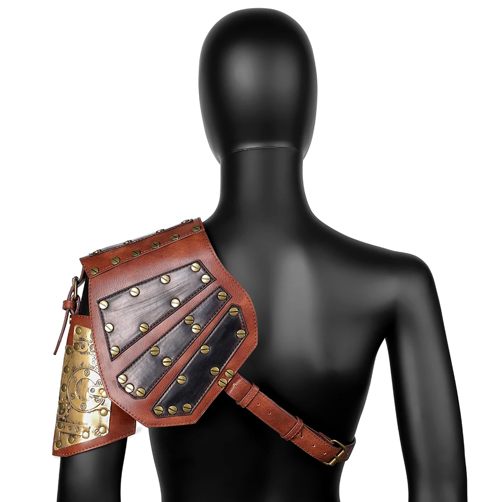 Мужской средневековый костюм Armors косплей аксессуар винтажный Готический рыцарь-воин плечо из искусственной кожи жгут нагрудный ремень для тела пояс