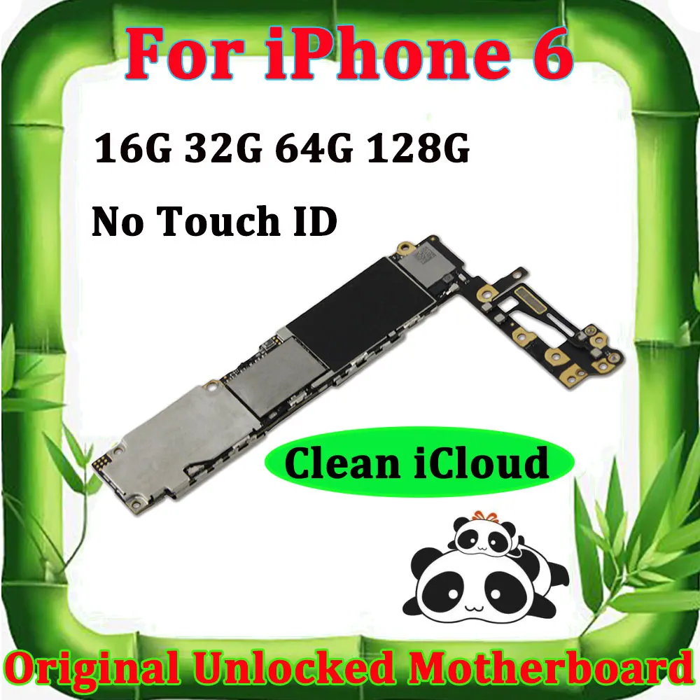 Оригинальная материнская плата для iPhone 6 4,7 ''16g 32g 64g 128g Clean iCloud разблокировка материнская плата без Touch ID полные чипы материнская плата