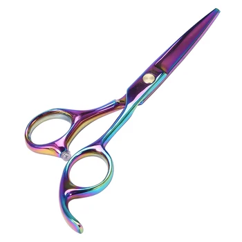 

5.5" Stainless Steel Salon Professional Hair Cutting Styling Hairdressing Barber Scissors Multi-color Flat and Thinning Scissors