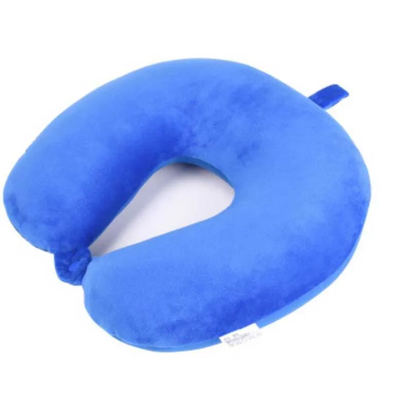 Пена массаж подголовник автомобиля Путешествия офис объятия шейки подушка путешествие Тур подушка - Цвет: blue foam