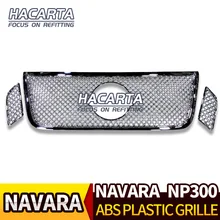 NAVARA NP300 D23 2015 2019 modelleri izgara krom GRILLE TRIM aksesuarları