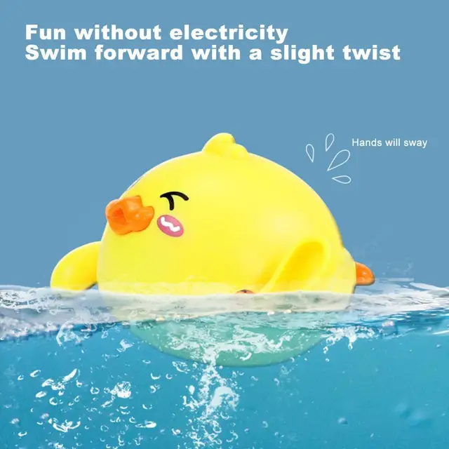 Beach Bath Toys Classic Baby Children Water Toys Cute Cartoon Lovely Delicate Craft Baby Duck Bathing Toy for Gift 1