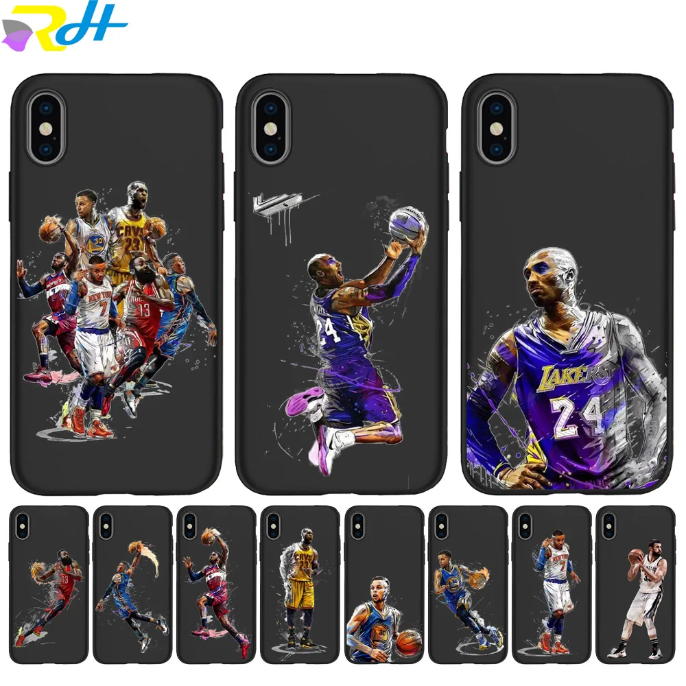 

For iPhone 6 S 6S 7 8 X XR XS 11 Pro Max Case Silicone Jordan Harden Soft Cover For Apple iPhone 8 7 6S 6 S Plus Phone Cases