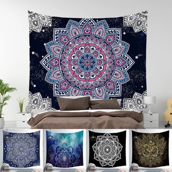 

psychedelic Mandala wall cloths Wall Hanging Beach mandala Towel Polyester fiber Mandala tapestry wall carpet mandala 200X150cm