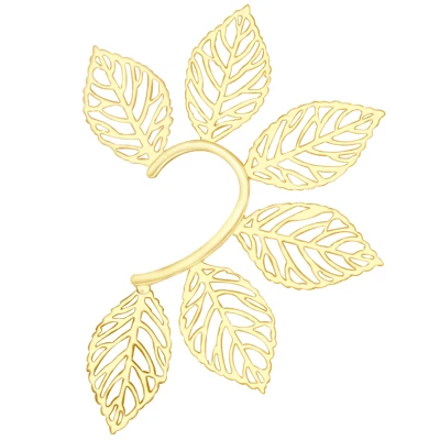 Gold E0022G Милые длинные серьги-клипсы с кисточками для женщин, аксессуары для правого уха, стразы, серьги-манжеты, модные ювелирные изделия, подарок, 1 шт., серьги - Окраска металла: Gold E0022G