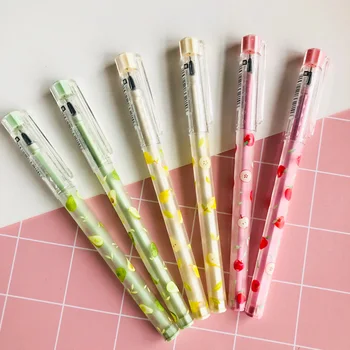 

1X Fresh Fruits Gel Pen Rollerball Pen School Office Supply Kids Gift Stationery 0.5mm Black Ink