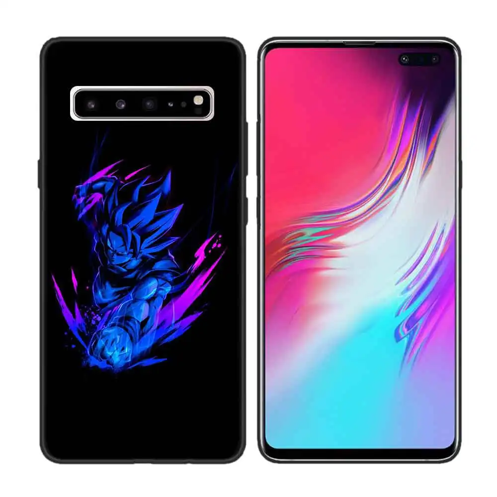 Черный мягкий силиконовый чехол для samsung Galaxy S7, S8, S9, S10, 5G, S10E, J4, J6, J8, M20, Note 8, 9 Edge Plus,, Cas, DRAGON BALL Z Su - Цвет: Синий
