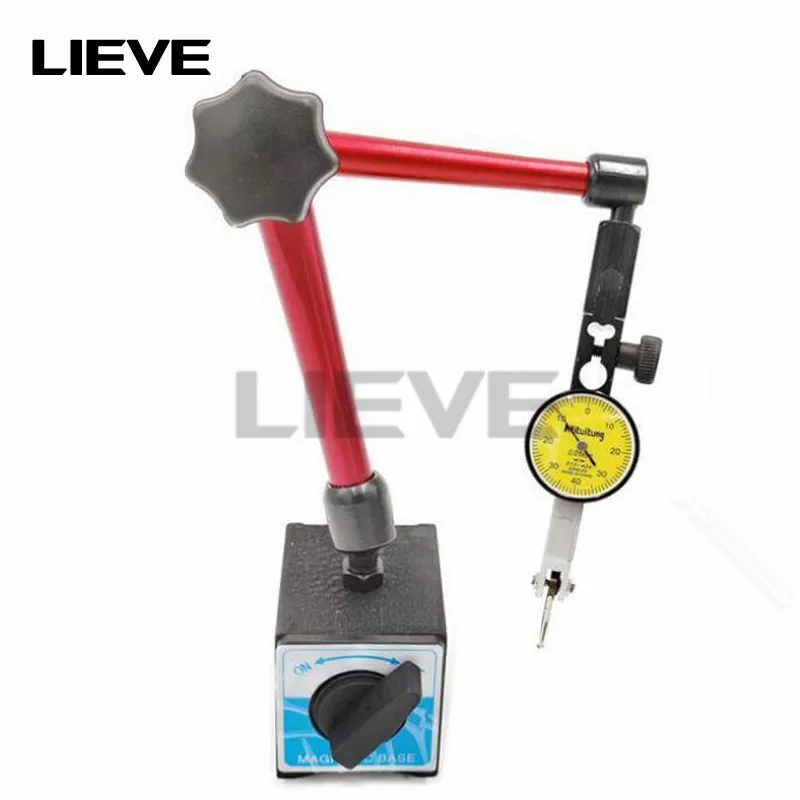 Hot Dial Indicator +big universal Magnetic Stand Base Holder 0.8mm Dial /10MM dial Test Comparator For Equipment Calibration