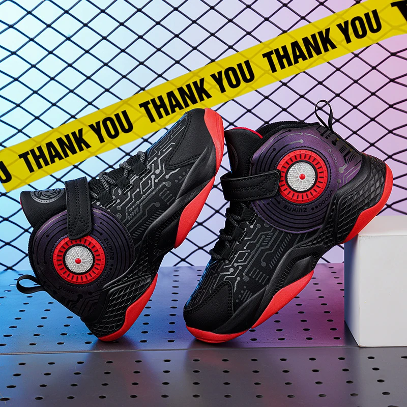 Kids Shoes Trend Cool Boy Outdoor Sneakers Lightweight Activity Supplies Leather Durable Children Casual Running Sport Booties