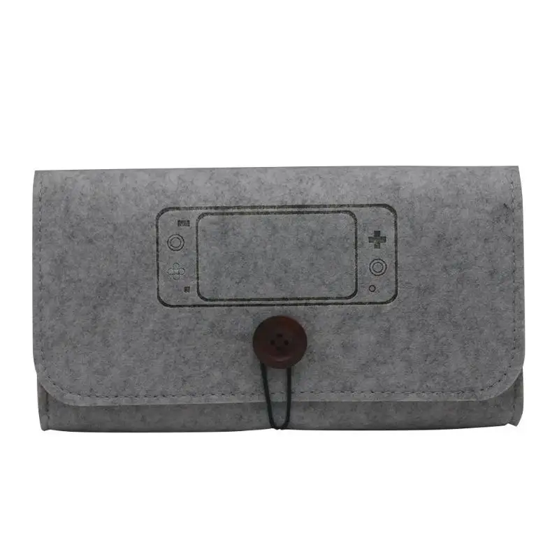 Водонепроницаемая игровая консоль войлочная сумка для хранения Защитный Чехол ударопрочный хорошая сумка для переноски для Nintendo Switch Lite консоль - Цвет: Felt Grey