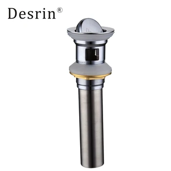 

Desrin New Arrival Round Toilet Faucet Container Assembly Flip Type Brass Bathroom Chrome Plated Sink Plug Drain No Overflow