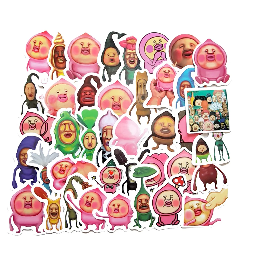 Mini 2-3CM 40Pcs Hand Konto Cartoon Kobito Aufkleber Wasserdicht Laptop Motorrad Gepäck Snowboard Kühlschrank Aufkleber
