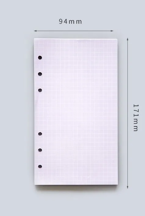 1 шт каваи А5 А6 красочные сменные внутренние страницы Перестановка бумага для блокнот-органайзер планировщик 6 отверстий вкладыш - Цвет: 6