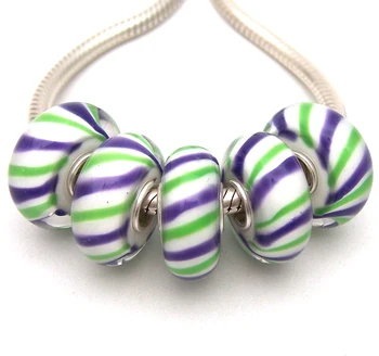 

JGWGT 2178 5X 100% Authenticity S925 Sterling Silver Beads Murano Glass beads Fit European Charms Bracelet diy jewelry Lampwork